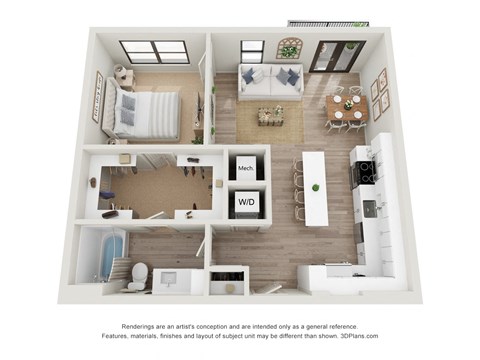 Copeland A4 3D Floor Plan